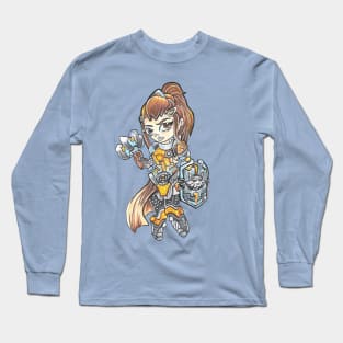 Brigitte overwatch Chibi Long Sleeve T-Shirt